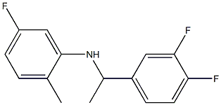 N-[1-(3,4-difluorophenyl)ethyl]-5-fluoro-2-methylaniline Struktur