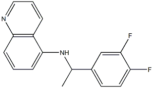 N-[1-(3,4-difluorophenyl)ethyl]quinolin-5-amine Struktur