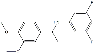 N-[1-(3,4-dimethoxyphenyl)ethyl]-3,5-difluoroaniline Struktur