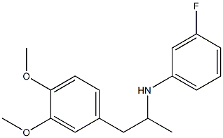 N-[1-(3,4-dimethoxyphenyl)propan-2-yl]-3-fluoroaniline Struktur