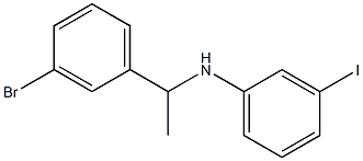 N-[1-(3-bromophenyl)ethyl]-3-iodoaniline Struktur