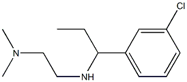 N'-[1-(3-chlorophenyl)propyl]-N,N-dimethylethane-1,2-diamine Struktur