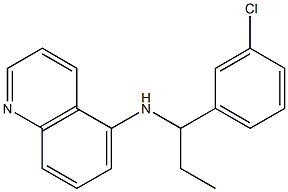 N-[1-(3-chlorophenyl)propyl]quinolin-5-amine Struktur