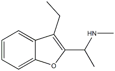 N-[1-(3-ethyl-1-benzofuran-2-yl)ethyl]-N-methylamine Struktur