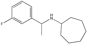 N-[1-(3-fluorophenyl)ethyl]cycloheptanamine Struktur