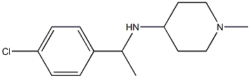 N-[1-(4-chlorophenyl)ethyl]-1-methylpiperidin-4-amine Struktur