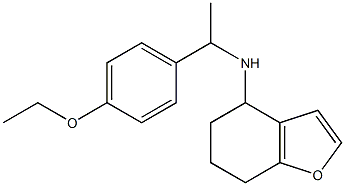 N-[1-(4-ethoxyphenyl)ethyl]-4,5,6,7-tetrahydro-1-benzofuran-4-amine Struktur