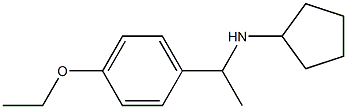 N-[1-(4-ethoxyphenyl)ethyl]cyclopentanamine Struktur