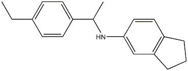 N-[1-(4-ethylphenyl)ethyl]-2,3-dihydro-1H-inden-5-amine Struktur