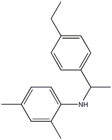 N-[1-(4-ethylphenyl)ethyl]-2,4-dimethylaniline Struktur