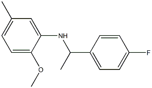 N-[1-(4-fluorophenyl)ethyl]-2-methoxy-5-methylaniline Struktur