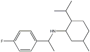 N-[1-(4-fluorophenyl)ethyl]-5-methyl-2-(propan-2-yl)cyclohexan-1-amine Struktur