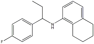 N-[1-(4-fluorophenyl)propyl]-5,6,7,8-tetrahydronaphthalen-1-amine Struktur