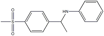 N-[1-(4-methanesulfonylphenyl)ethyl]aniline Struktur