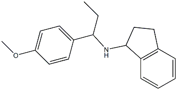 N-[1-(4-methoxyphenyl)propyl]-2,3-dihydro-1H-inden-1-amine Struktur