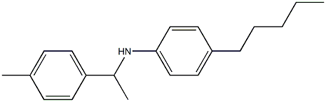 N-[1-(4-methylphenyl)ethyl]-4-pentylaniline Struktur