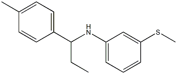 N-[1-(4-methylphenyl)propyl]-3-(methylsulfanyl)aniline Struktur