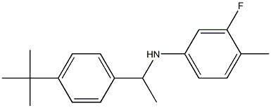 N-[1-(4-tert-butylphenyl)ethyl]-3-fluoro-4-methylaniline Struktur