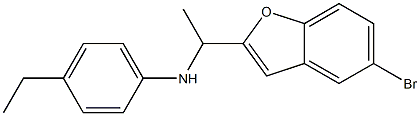 N-[1-(5-bromo-1-benzofuran-2-yl)ethyl]-4-ethylaniline Struktur