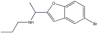 N-[1-(5-bromo-1-benzofuran-2-yl)ethyl]-N-propylamine Struktur