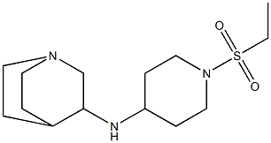 N-[1-(ethanesulfonyl)piperidin-4-yl]-1-azabicyclo[2.2.2]octan-3-amine Struktur