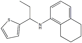 N-[1-(thiophen-2-yl)propyl]-5,6,7,8-tetrahydronaphthalen-1-amine Struktur