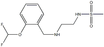 N-[2-({[2-(difluoromethoxy)phenyl]methyl}amino)ethyl]methanesulfonamide Struktur