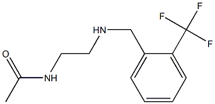 N-[2-({[2-(trifluoromethyl)phenyl]methyl}amino)ethyl]acetamide Struktur