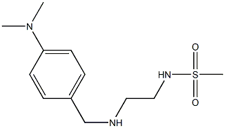 N-[2-({[4-(dimethylamino)phenyl]methyl}amino)ethyl]methanesulfonamide Struktur