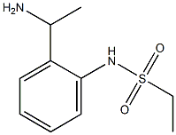 N-[2-(1-aminoethyl)phenyl]ethanesulfonamide Struktur