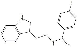 N-[2-(2,3-dihydro-1H-indol-3-yl)ethyl]-4-fluorobenzamide Struktur