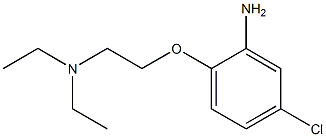 N-[2-(2-amino-4-chlorophenoxy)ethyl]-N,N-diethylamine Struktur