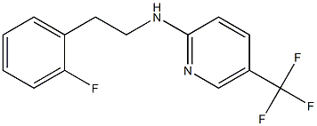 N-[2-(2-fluorophenyl)ethyl]-5-(trifluoromethyl)pyridin-2-amine Struktur