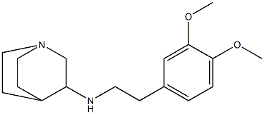 N-[2-(3,4-dimethoxyphenyl)ethyl]-1-azabicyclo[2.2.2]octan-3-amine Struktur