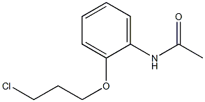 N-[2-(3-chloropropoxy)phenyl]acetamide Struktur