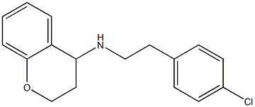 N-[2-(4-chlorophenyl)ethyl]-3,4-dihydro-2H-1-benzopyran-4-amine Struktur