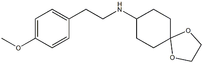 N-[2-(4-methoxyphenyl)ethyl]-1,4-dioxaspiro[4.5]decan-8-amine Struktur