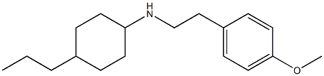 N-[2-(4-methoxyphenyl)ethyl]-4-propylcyclohexan-1-amine Struktur