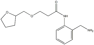 N-[2-(aminomethyl)phenyl]-3-(oxolan-2-ylmethoxy)propanamide Struktur