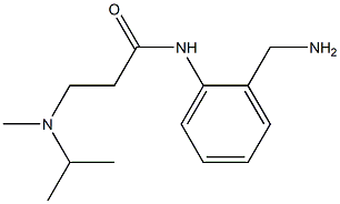 N-[2-(aminomethyl)phenyl]-3-[isopropyl(methyl)amino]propanamide Struktur