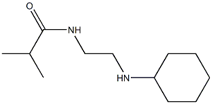 N-[2-(cyclohexylamino)ethyl]-2-methylpropanamide Struktur