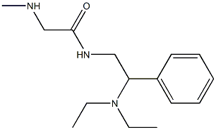 N-[2-(diethylamino)-2-phenylethyl]-2-(methylamino)acetamide Struktur