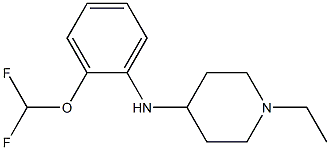 N-[2-(difluoromethoxy)phenyl]-1-ethylpiperidin-4-amine Struktur