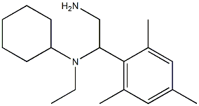 N-[2-amino-1-(2,4,6-trimethylphenyl)ethyl]-N-ethylcyclohexanamine Struktur