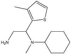 N-[2-amino-1-(3-methylthien-2-yl)ethyl]-N-cyclohexyl-N-methylamine Struktur