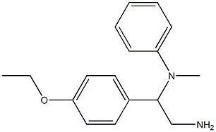 N-[2-amino-1-(4-ethoxyphenyl)ethyl]-N-methyl-N-phenylamine Struktur