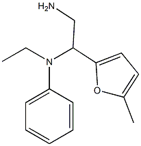 N-[2-amino-1-(5-methyl-2-furyl)ethyl]-N-ethyl-N-phenylamine Struktur