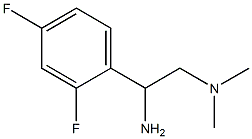 N-[2-amino-2-(2,4-difluorophenyl)ethyl]-N,N-dimethylamine Struktur