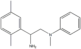 N-[2-amino-2-(2,5-dimethylphenyl)ethyl]-N-methylaniline Struktur