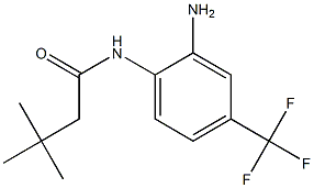 N-[2-amino-4-(trifluoromethyl)phenyl]-3,3-dimethylbutanamide Struktur